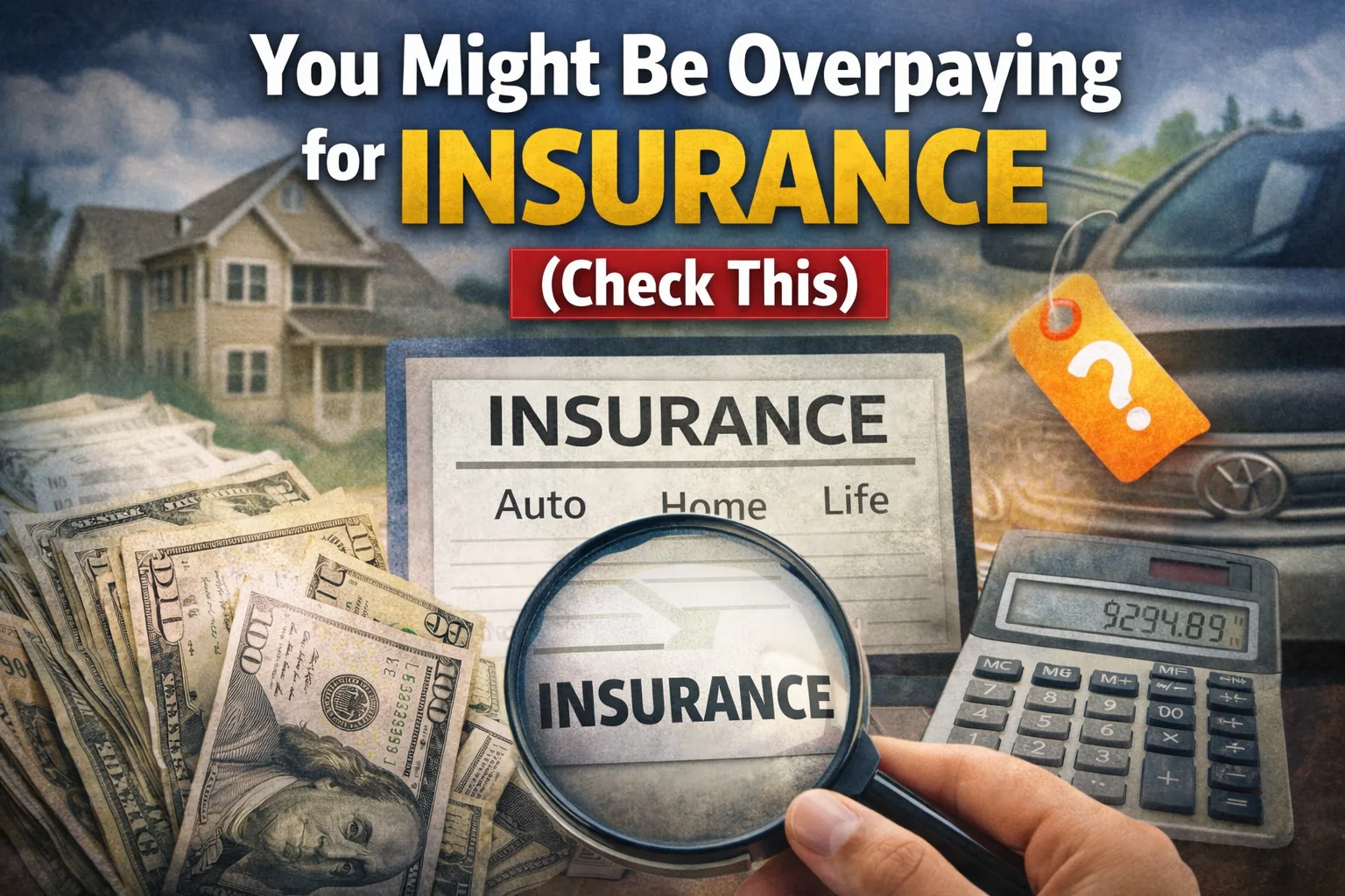 Insurance savings concept