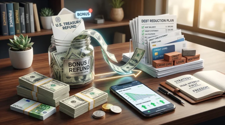 The Smart Way to Use a Bonus or Tax Refund to Reduce Debt